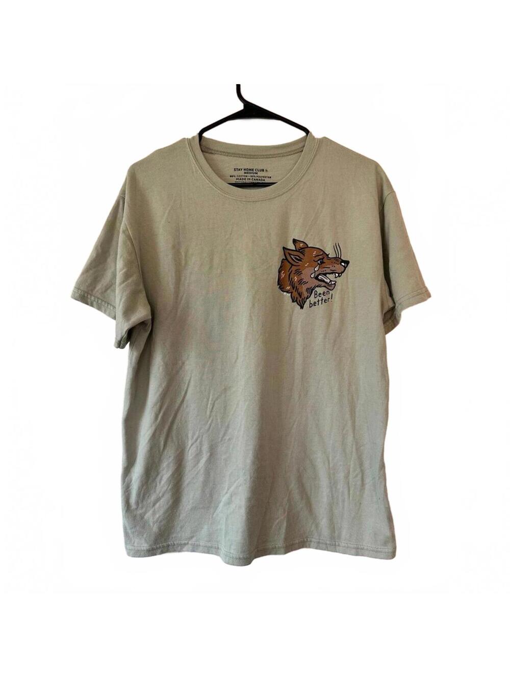 Stay Home Club Been Better Mint Green Wolf Shirt